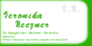 veronika meczner business card